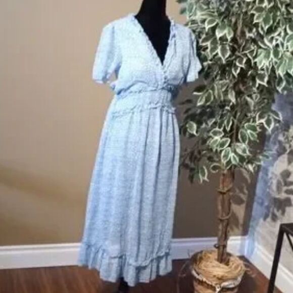 Hutch Womens Midi Dress Smocked Waist Puff
Short Sleeve - Picture 1 of 6